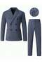 Costum, albastru - 3