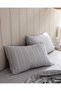Amelia Double Cotton Dobby Duvet Cover Set - Gray - 5