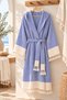 Selene 100% Cotton Peshtemal Bathrobe & Morning Gown - 2