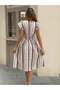 Rochie midi, mix culori - 2