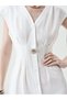 Rochie midi, alb - 6