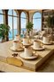 Acar - Luxe Gold Color 6-Person Coffee Cup Set 90 ml
