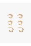 Set of 3 hoop earrings