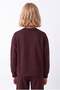 Girl's Sweatshirt with Ribbed Trim and Snap Detail on the Sides - 6