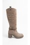 Mink suede women's daily heeled boot 640.41140-04 - 2