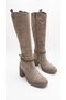 Mink suede women's daily heeled boot 640.41140-04 - 4