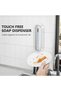Adjustable Automatic Touchless Wall Mount Soap Dispenser, 6 Levels, 13.5oz Rechargeable Sensor, ABS - 6