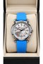 3 Atm Blue Silicone Cord, Men's Wristwatch Stylish in Box + Wristband - 2