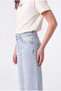 Girl's Ripped Detailed Wide Leg Jeans - 7