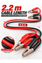 2000A 12V Car Jumper Cables, 2.2m Heavy Duty Booster Leads with Carry Case - 3