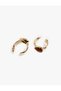 Drop Jewelled Hoop Earrings - 3