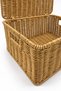 Rattan Look Rectangular Medium Size Storage Box and Organizer with Handle and Lid 25X35X15 cm - Bohemian - 5