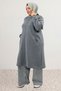 33096 large size zippered three thread cap - anthracite - 6