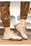 Rubber Flat Sole Orthopedic Beaded Detail Daily Women's Sports Shoes - 2