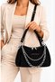 Women's Suede Chain Detailed Hand and Shoulder Bag New Season (Size 29X16)