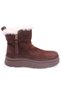 Elara Brown Zippered Fur Orthopedic Daily Flat Sole Women's Sports Boots - 2