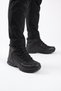 Men's Lace-Up Non-Slip Sole Black Outdoor Trekking Boots 2115