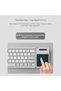 لوحة مفاتيح بلوتوث قابلة للطي من Cube Pocket مع لوحة لمس - تصميم ثلاثي الطيات فائق المحمولية، تخطيط 64 مفتاحًا - 8