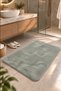 Water Green Bath Mat 100% Cotton Non-Slip Base Soft 60 X 100 - 2