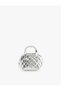 Quilted Patterned Zippered Crossbody Mini Bag with Strap