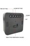 Battery Powered Digital Alarm Clock, Compact Bedside Clock with Night Light and Temperature Display, - 6