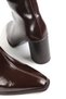Block Heeled Patent Leather Women's Boots - 6