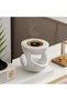 Handcrafted Resin Bakhoor Burner,مبخرة,White