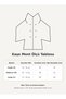 Women's Anthracite Medium Length Cashmere Coat with Belt, Double Breasted Collar, Cape Detail, Short Coat - 7