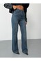 Women's High Waist Straight Cut Straight Wide Leg Jeans - 3