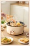 28 cm Electric Hot Pot with Steamer, Non-Stick Cooking Pot with Glass Lid - 6