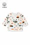 Printed 7 Piece Newborn Hospital Discharge Set Baby Boy Blanket and Baby Bodysuit Set - 2