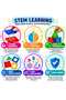 56 PCS Magnetic Building Tiles Set for Kids, Colourful Magnetic Construction Blocks, Educational STEM Learning Toys, Creative 3D Building Shapes & Castle Playset for Boys and Girls Ages 3+ - 2