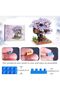 Micro mini Blocks Cherry Bonsai Tree Building Sets,Creative Exquisite Sakura Tree House, Good Gift C - 4