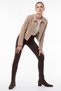 Maroby Brown Suede Genuine Leather Women's Thick Heeled Boots - 2