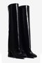 Women's Boots with Removable Heel 2-in-1 Pointed Toe Thick Heel Zippered Vesper Black - 4