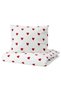 Barndröm Children's Bedding Set, White-Red, 150X200/50X60 cm