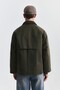 Suede Collar Trench Coat with Pocket Bags - 6