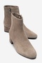Richey Mink Suede Genuine Leather Women's Round Toe Thick Heeled Boots