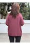 Women's Italian Wool Angora Sweater Plum - 4