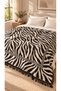 Zebra Pattern Double Size 180X220 cm Cotton Blanket - 8
