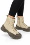 Women's Cold-Proof Lace-Up Detailed Boots Beige