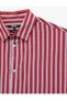Classic Collar Comfortable Fit Viscose Long Sleeve Poplin Striped Shirt - 3