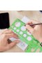 Circle Stencils Measuring Geometry Ruler, 3pcs Oval & Circle Templates Drawing Ruler, Technical Draw - 4