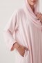 Baby Pink Ella Crepe Abaya with Side Pockets - 2