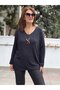 Women's Italian Wool Angora Sweater Black - 3