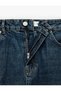 Regular Fit Cotton Ankle Length Tapered Denim Trousers with Pockets - Tapered Jeans - 4