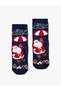 Christmas Themed Santa Claus Patterned Towel Socks - 2