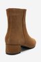 Richey Earth Suede Genuine Leather Women's Round Toe Thick Heeled Boots - 7