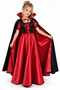 Girl's Vampire Costume Halloween 3 Piece Set Dress Cape and Vampire Teeth Halloween Costume