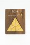 Wooden Intelligence Game, Triangle Iq Puzzle, Educational Games, Mind and Strategy Toy 19X15 cm - 7